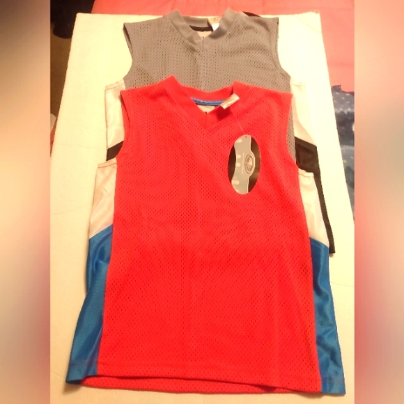 Athletic Works Other - 20 Athletic works two boys Grey and Orange Muscle shirts  xs (4-5)